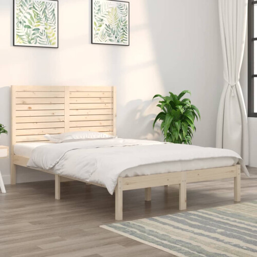 Berkfield Bed Frame without Mattress 120x190 cm Small Double Solid Wood