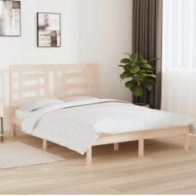 Berkfield Bed Frame without Mattress 150x200 cm King Size Solid Wood Pine