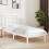 Berkfield Bed Frame without Mattress White 75x190 cm Small Single Solid Wood 1
