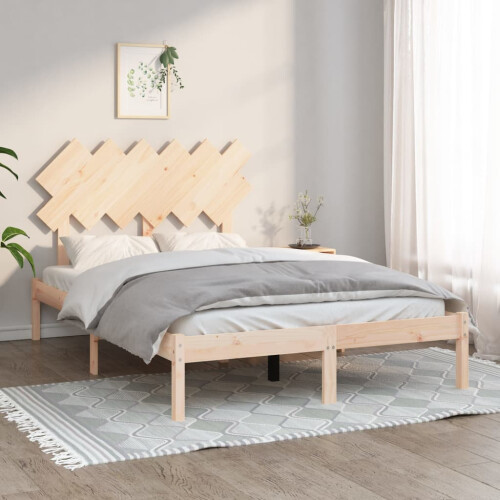 Berkfield Bed Frame without Mattress 135x190 cm Double Solid Wood