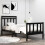 Berkfield Bed Frame without Mattress Black 75x190 cm Small Single Solid Wood 1
