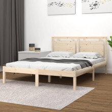 Berkfield Bed Frame without Mattress 120x190 cm Small Double Solid Wood