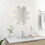 Berkfield Wall Mirror with LED Lights Round Glass 1