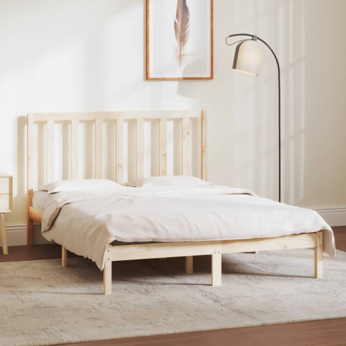Berkfield Bed Frame without Mattress 135x190 cm Double Solid Wood Pine