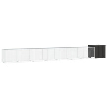 Berkfield Chicken Cage Anthracite 800x91x100 cm Galvanised Steel