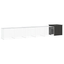Berkfield Chicken Cage Anthracite 600x91x100 cm Galvanised Steel