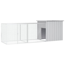 Berkfield Chicken Cage Grey 300x91x100 cm Galvanised Steel