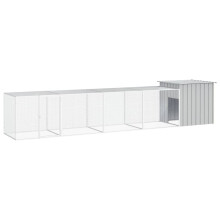 Berkfield Chicken Cage Grey 500x91x100 cm Galvanised Steel