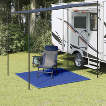 Berkfield Tent Carpet 250x250 cm Blue HDPE