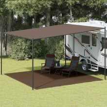 Berkfield Tent Carpet 400x400 cm Brown