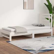 Berkfield Pull-out Day Bed without Mattress White 2x(90x190) cm