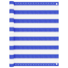 Berkfield Balcony Screen Blue and White 90x500 cm HDPE