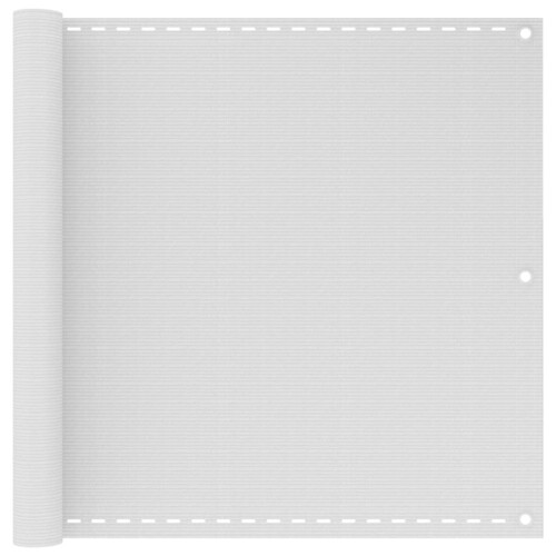 Berkfield Balcony Screen White 90x500 cm HDPE