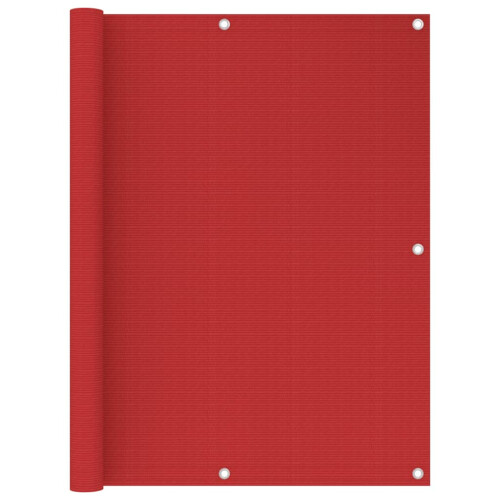 Berkfield Balcony Screen Red 120x400 cm HDPE