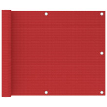 Berkfield Balcony Screen Red 75x500 cm HDPE