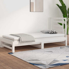 Berkfield Pull-out Day Bed without Mattress White 2x(90x200) cm