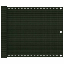 Berkfield Balcony Screen Dark Green 75x500 cm HDPE