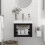 Berkfield Bathroom Washbasin Frame with Built-in Basin Black Iron 1