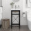 Berkfield Bathroom Washbasin Frame with Built-in Basin Black Iron 1