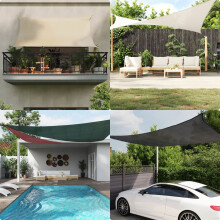 Berkfield Sunshade Sail 160 g/m White 3x5 m HDPE