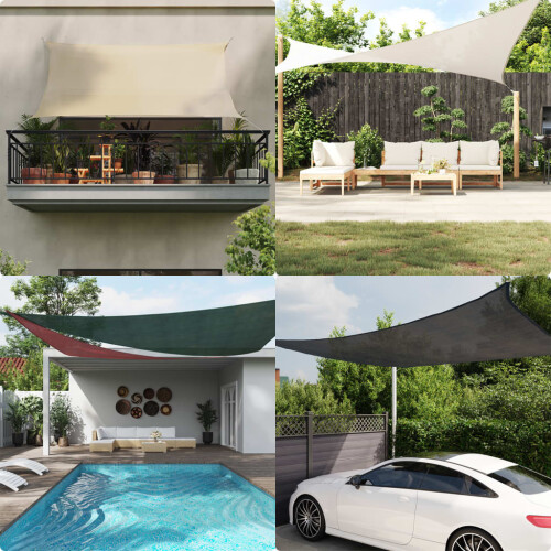 Berkfield Sunshade Sail 160 g/m Rectangular Light Green 2.5x5 m HDPE