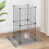 Berkfield 8-Panel Pet Cage Black 35x35 cm Steel 1