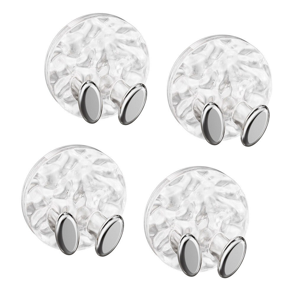 4 Adhesive Cable Management Hooks Damage Release Wall-Silver 7709000622658