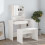 Berkfield Dressing Table Set White 86.5x35x136 cm 1