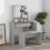 Berkfield Dressing Table Set Concrete Grey 86.5x35x136 cm 1
