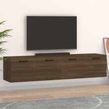 Berkfield Wall Cabinets 2 pcs Brown Oak 60x36.5x35 cm Engineered Wood