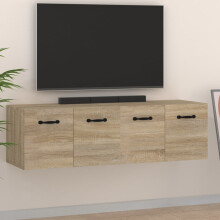 Berkfield Wall Cabinets 2 pcs Sonoma Oak 80x35x36.5 cm Engineered Wood