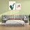 Berkfield Bed Headboard with Cabinets Grey Sonoma Engineered Wood 1