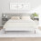 Berkfield Bed Headboard with Cabinets Concrete Grey Engineered Wood 1
