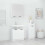 Berkfield 3 Piece Bathroom Cabinet Set White Engineered Wood 1