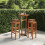 Berkfield Bar Stools 4 pcs Solid Wood Acacia 1