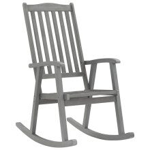 Berkfield Rocking Chair Grey Solid Acacia Wood