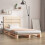 Berkfield Bed Frame without Mattress 75x190 cm Small Single Solid Wood Pine 1