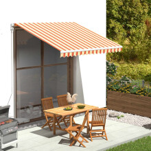 Berkfield Replacement Fabric for Awning Yellow and Orange 3x2.5 m