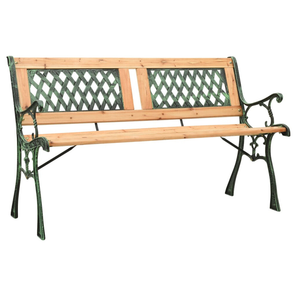 Berkfield Garden Bench 122 cm Cast Iron and Solid Firwood-image-OPC-PTFSTDS-NEW