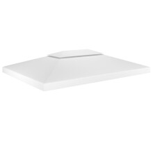 Berkfield 2-Tier Gazebo Top Cover 310 g/m 4x3 m White