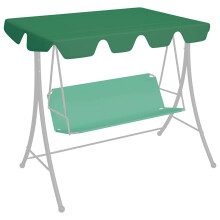 Berkfield Replacement Canopy for Garden Swing Green 150/130x105/70 cm