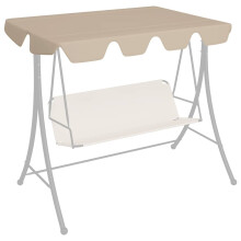 Berkfield Replacement Canopy for Garden Swing Beige 150/130x105/70 cm