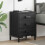 Berkfield Bedside Cabinets 2 pcs Black 40x30x55 cm Solid Wood Pine 1