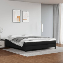 Berkfield Box Spring Bed Frame Black Super King Faux Leather (UK/IE/FI/NO only)