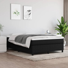 Berkfield Box Spring Bed Frame Black Double Fabric (UK/IE/FI/NO only)