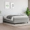 Berkfield Box Spring Bed Frame Light Grey Double Fabric (UK/IE/FI/NO only) 1
