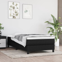 Berkfield Box Spring Bed Frame Black Single Fabric (UK/IE/FI/NO only)
