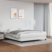Berkfield Box Spring Bed Frame White Super King Faux Leather (UK/IE/FI/NO only)