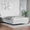 Berkfield Box Spring Bed Frame White Double Faux Leather (UK/IE/FI/NO only) 1