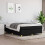 Berkfield Box Spring Bed Frame Black Double Fabric (UK/IE/FI/NO only) 1